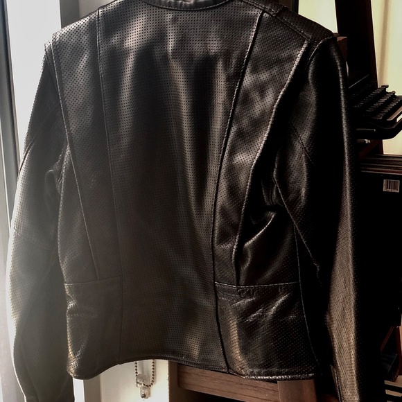 Vanson Perforated Motor Cycle Jacket - Picture 3 of 3